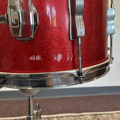 Ludwig 1960s Club Date 12x8" Tom - Red Sparkle image 4