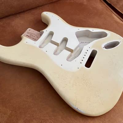 Golden Era Aged Guitars - Olympic White Strat Body image 3