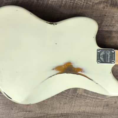 MyDream Partcaster Custom Built - Baryton JM Aged White Over Sunburst Asyllum image 8