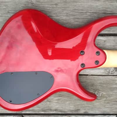 2000 Tobias Toby Deluxe 4 Trans Red lefty image 7