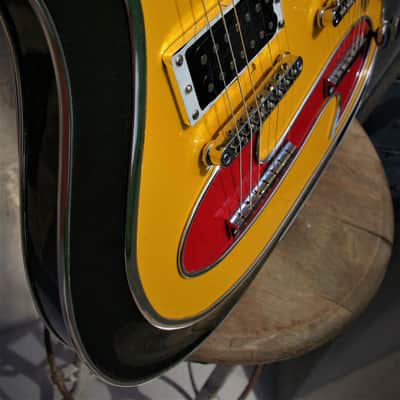 El Daga Lightshow Doubleneck 2000 Custom, Robelli. Art Collection Guitar. Only one. Unique. Rare. image 19