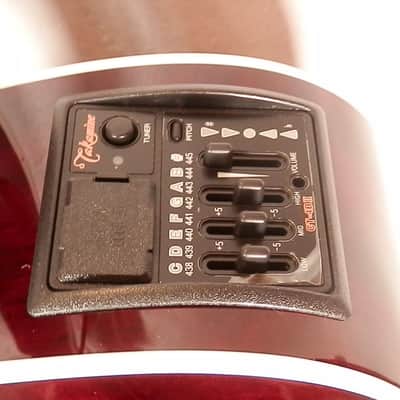 Takamine JJ325SRC John Jorgenson 6-string Dreadnought Cutaway Acoustic Electric Gloss Red Stain with case NEW image 5