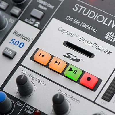 PreSonus StudioLive AR8c 8-Input Mixer / Digital Recorder / Audio Interface 2020 - Present - Gray / Blue image 4