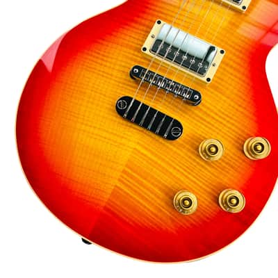 Dean USA Custom Shop Cadillac Flame Top - Trans Cherry Sunburst image 8