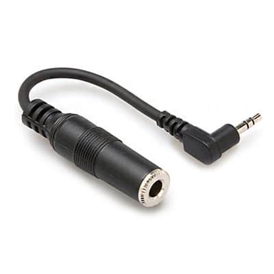 Hosa MHE100.5 MHE-100.5 - 6' 1/4" Right Angle 1/8" Mini Adapter