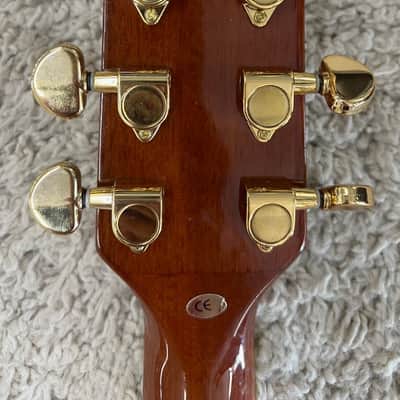 Washburn EA9F Festival Series Acoustic Electric Guitar w/Hardshell Case-Natural image 6