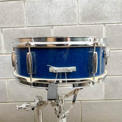 1960's MIJ Stencil 14x5 Snare Drum in Blue Sparkle image 4