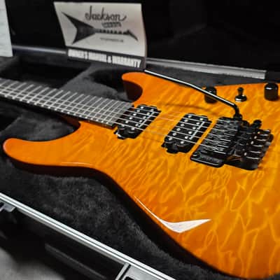 Jackson Custom Shop Dinky DK1 Made in USA Mahogany Body Figured AAA Quilt 10 Top American Super Stratocaster Fender-era PC1 image 3