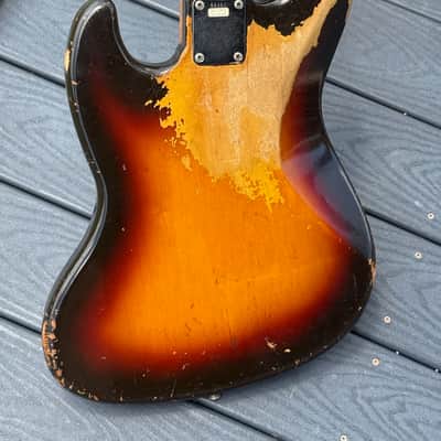 Fender Jazz Bass 1961 - very cool 1st issue "Stack Knob" Jazz ready for your collection ! image 6
