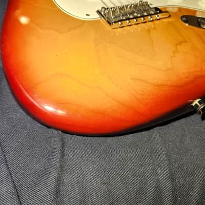 2011 Fender American Standard Stratocaster with Rosewood Fretboard - Sienna Sunburst image 8