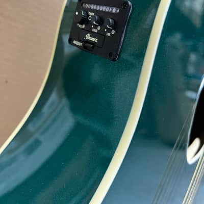 Ibanez Altstar ALT30 Acoustic-Electric Guitar - Jungle Green Metallic image 2