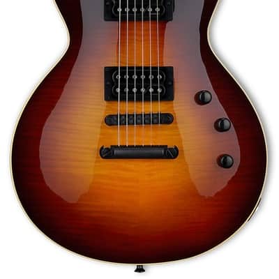 ESP E-II ECLIPSE FULL THICKNESS Tobacco Sunburst w/Case (B Stock) image 1