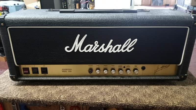 Marshall JCM100/50W Model 2555 2-Channel 100-Watt Guitar Amp Head 1988 - 1990 - Black image 1