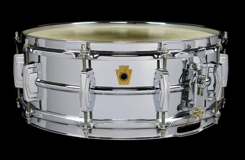 WFL No. 400 Super-Ludwig 5x14" 10-Lug Brass Snare Drum 1958 image 1