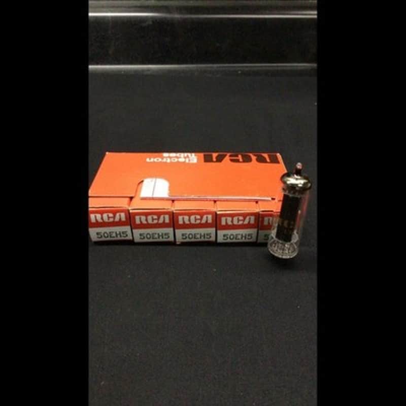 FULL SLEEVE (5) NOS RCA 50EH5 Black Plate Radio VACUUM TUBES Tested 9.9750 image 1