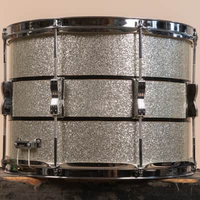 1972 Ludwig 10x14 Silver and Black Parade Master Snare Drum image 6