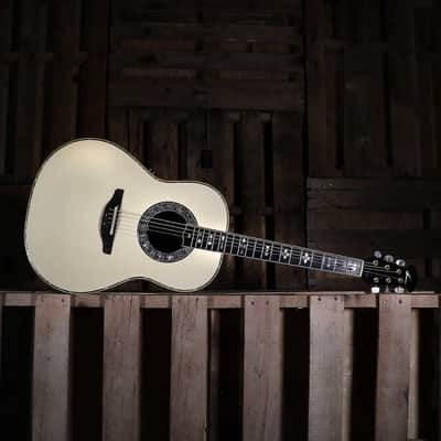 Ovation 1719 Custom Acoustic/Electric Guitar Legend White w/OHSC image 5
