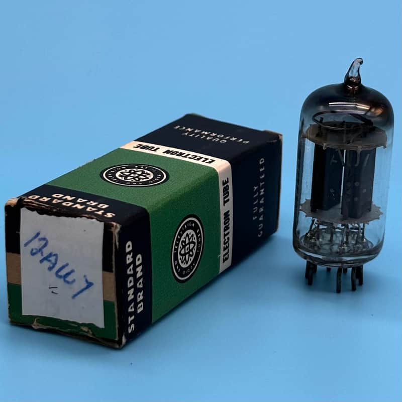 1955 General Electric 12AU7 ECC82 Vintage GE Long Plate D Getter Tube! T324 image 1