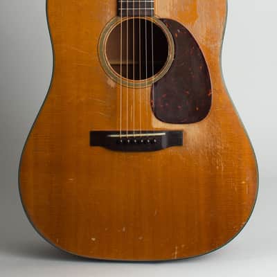 C. F. Martin  D-18 Flat Top Acoustic Guitar (1954), ser. #137105, molded black plastic hard shell ca image 3