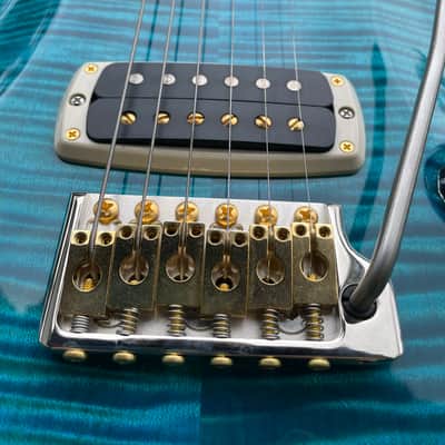PRS Custom 24-08 10-Top 2024 - Flamed Maple - Carroll Blue - Excellent- OHSC image 4