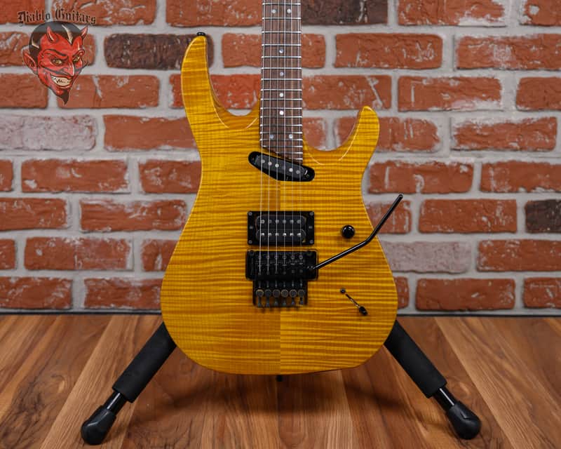 Hamer GCAS Californian Standard Figured Maple Body Transparent Yellow 1988 w/OHSC image 1