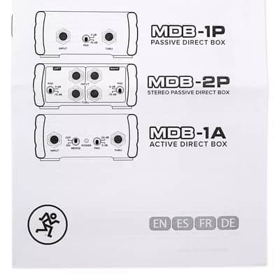 Mackie MDB-1P Passive Direct Box DI Box For Ultra-low Noise and Distortion image 6