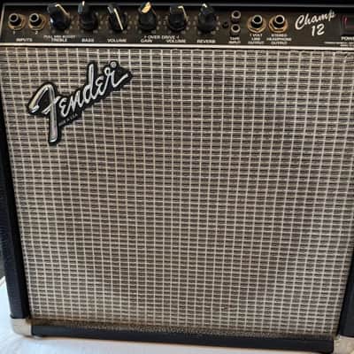 Fender Champ 12 12-Watt 1x12" Guitar Combo 1987 - 1992 - Black image 2