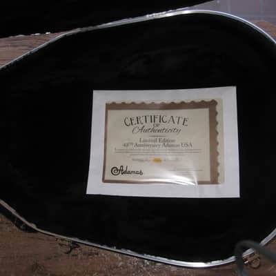 Ovation 2078-AV50-5 50th anniversary Adamas guitar elite flame maple neck 2016 Black image 11