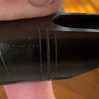 Lelandais (Steel Ebonite) Soprano mouthpiece Soprano 1940's-1950's - Black Hard Rubber image 10