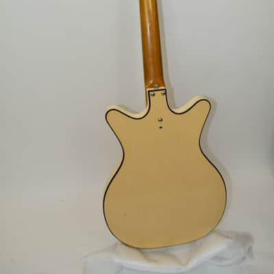 Vintage 60's Danelectro Convertible Hollow-Body Electric Guitar, Blonde w/ Gig Bag image 19