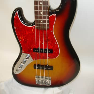 1995 Fender Jazz Bass Left-Handed 4-String Electric Bass Guitar, 3-Tone Sunburst w/ Case image 4