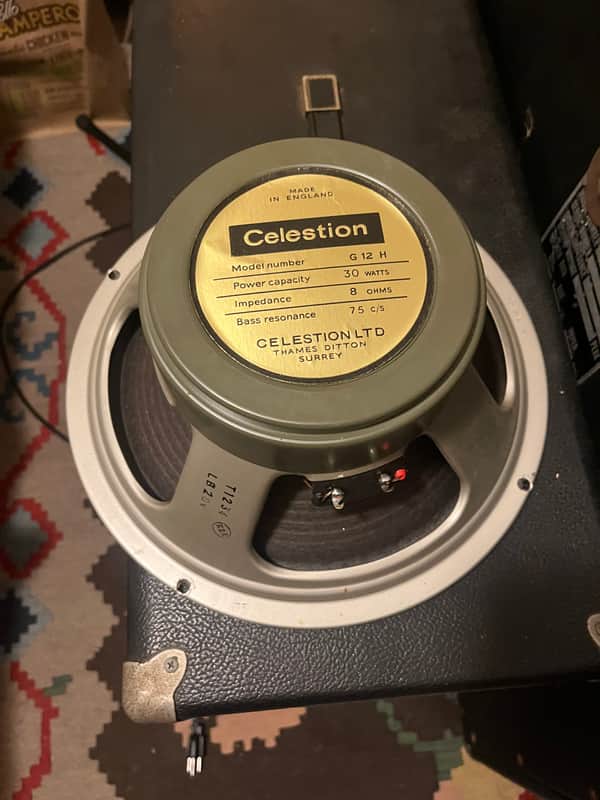 Pre-Rola Celestion G12h 75hz 1969 pulsonic cone 75hz