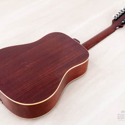 1966 GIbson B-45-12 Vintage Dreadnought 12-String Acoustic Guitar Cherry Sunburst w/ Case image 16