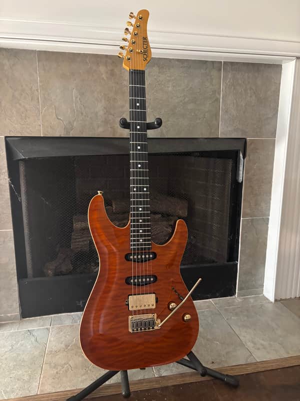 Schecter California Classic Transparent Amber image 1