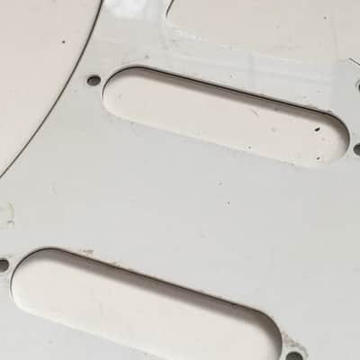 Vintage 1998 Fender Stratocaster USA MIM Pickguard 3 Ply White Relic Guitar Strat Nautral Patina image 12