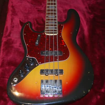 CarloRobelli Jazz Bass 1970s Tobacco Burst Left Hand Bass Guitar image 1