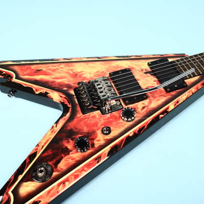 2007 Dean Dimebag Razorback V255 Explosion Guitar image 8