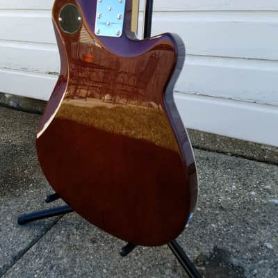 Reverend Double Agent OG 20th Anniversary Left-Handed 2017 Orange Flame Maple Lefty image 9