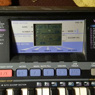 Vintage Yamaha PSR-78 Keyboard, Works Great, Retro Electronic Sounds, Good For Circuit Bending! image 2