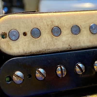 General Vintage Tone  1958 - 1959 PAF Humbucker set for Les Paul holy grail NOS Old greens  Zebra image 4