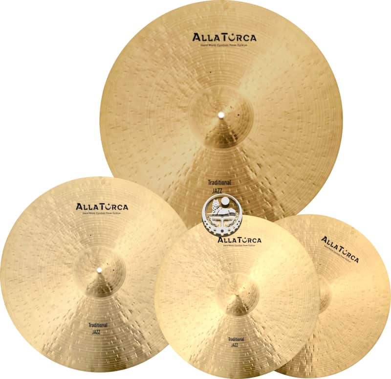 AllaTurca Cymbals Traditional Jazz Series Cymbal Pack Box Set 14-16-20 image 1
