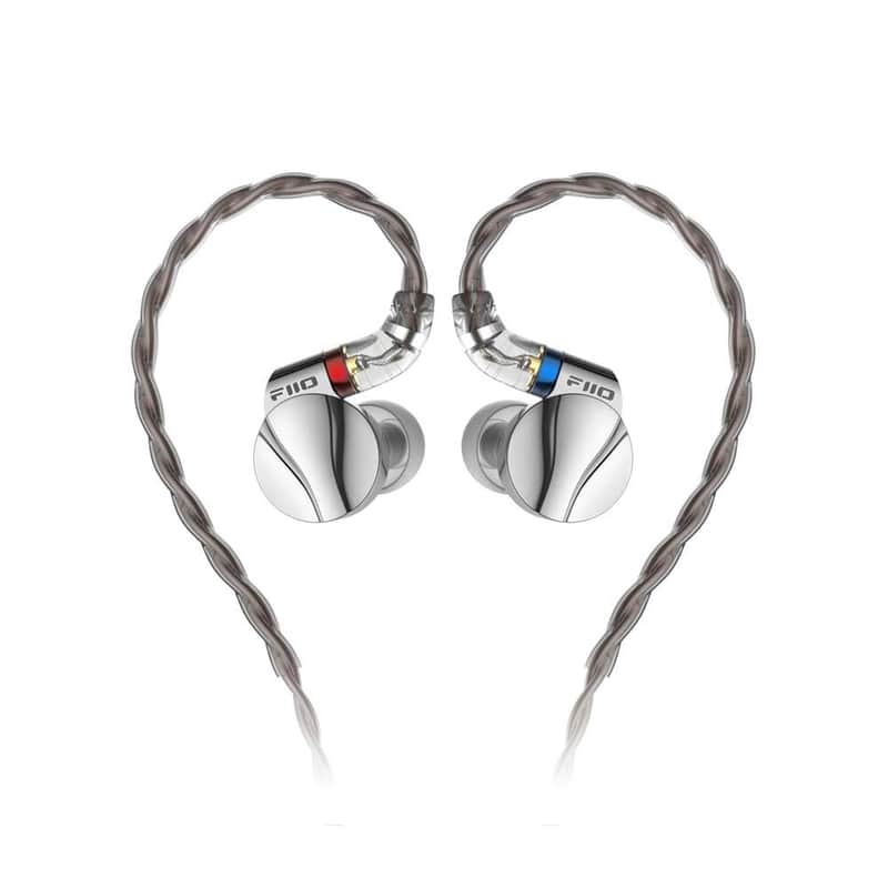FiiO FD15 13.8mm Magnalium DLC HiFi Dynamic Driver in-Ear Earphone with Stainless Steel Shell, Detachable MMCX Cable (Silver) image 1