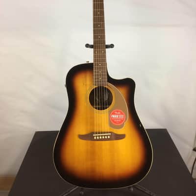 Fender Redondo Player Dreadnought Acoustic-Electric Guitar, Solid Spruce Top, Sunburst image 1