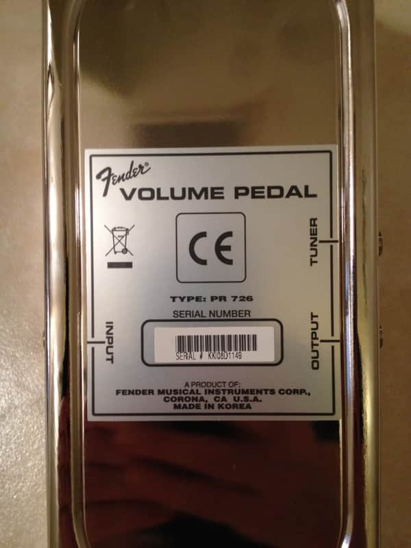 Fender Classics Volume Pedal PR-726 | Reverb