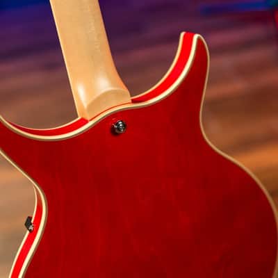 Washburn SH35TR Wing Series Semi Hollow Electric Guitar w/Gigbag, Trans Red image 12