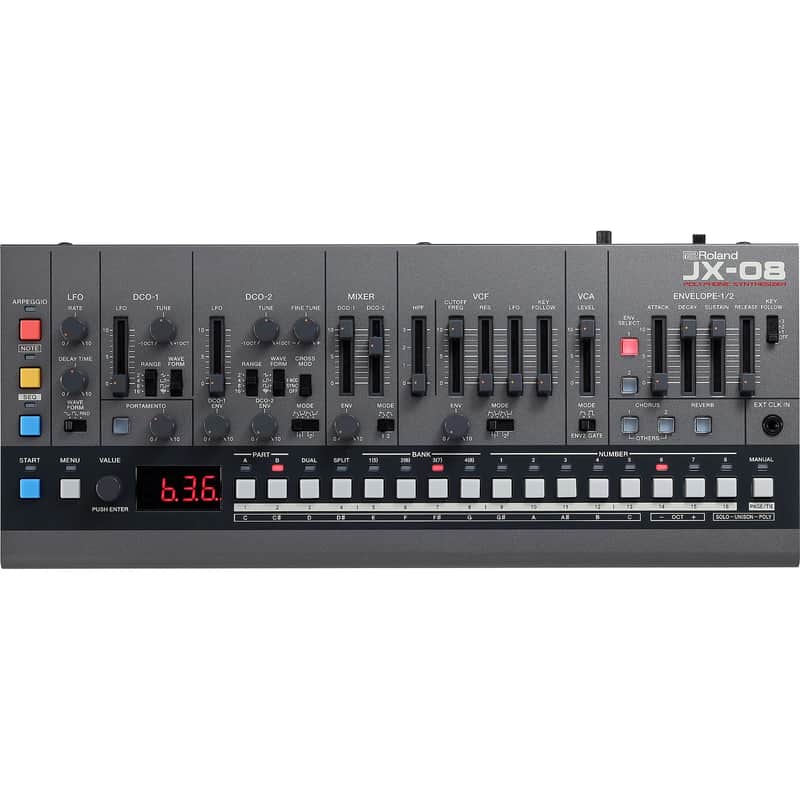 Roland JX-08 Boutique Series Polyphonic Synthesizer Module with K-25m Keyboard image 2