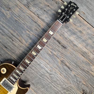 Used Gibson Custom Shop '59 Les Paul Standard Reissue - VOS Green Lemon Fade image 6