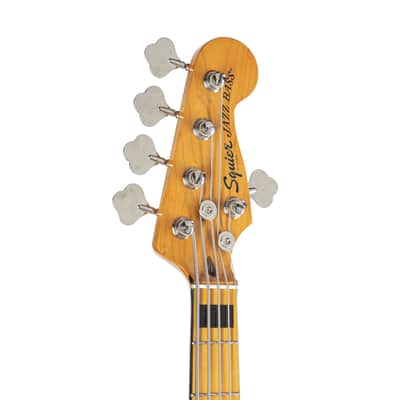 Squier Classic Vibe '70s Jazz Bass V (Black) - 5-String Electric Bass image 9