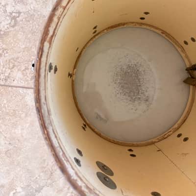 Vintage Ludwig Floor Tom 1966 - Champagne Sparkle 16 x 16 Keystone Badge image 13
