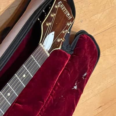 Vintage Gretsch solid spruce top acoustic / electric guitar  Sun valley  60’s  - Natural nitrocellulose image 24